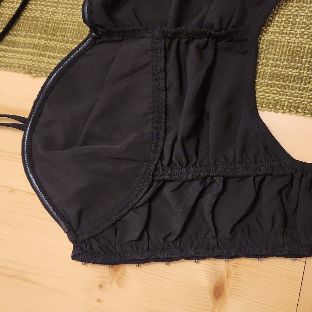 White Fox Stuck In My Ways Bustier Corset Goth Black Size L - Picture 14 of 16